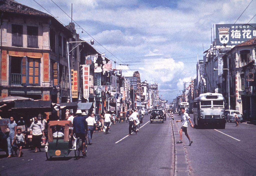 South Bridge Road, Singapore, 1965. Photographed by Steve Swayne