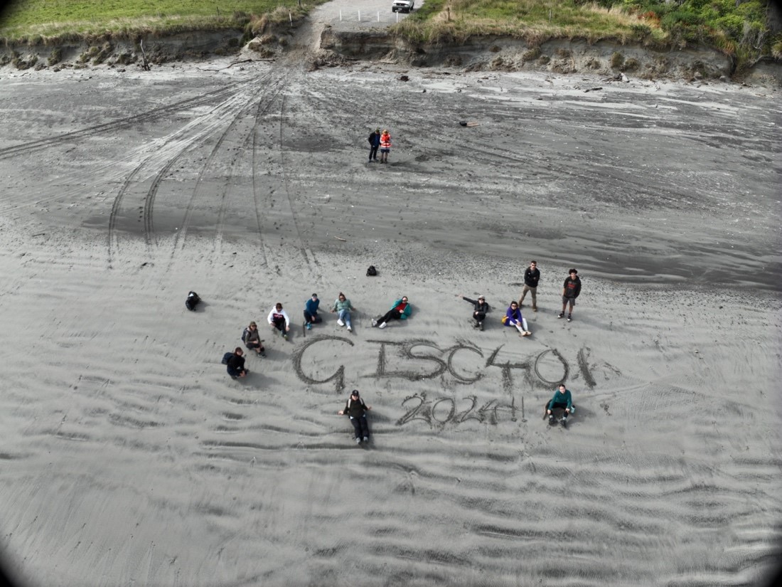Postgraduate students engage in environmental sampling, drone collection, and OpenStreetMap (OSM) surveying during a fieldtrip orientation at UC Westport Field Station. 